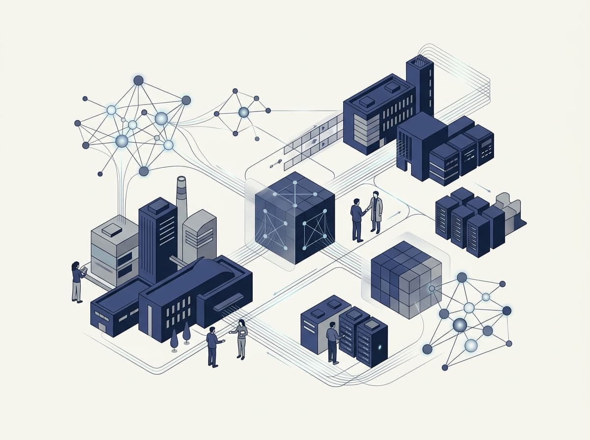 Frontier AI R&D와 산업 생태계를 연결하는 한국인공지능연구소 아키텍처 일러스트